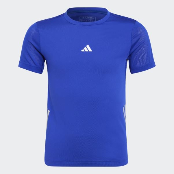 Adidas Aeroready 3 Bandes T-shirt Bleu