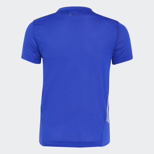 Adidas Aeroready 3 Bandes T-shirt Bleu