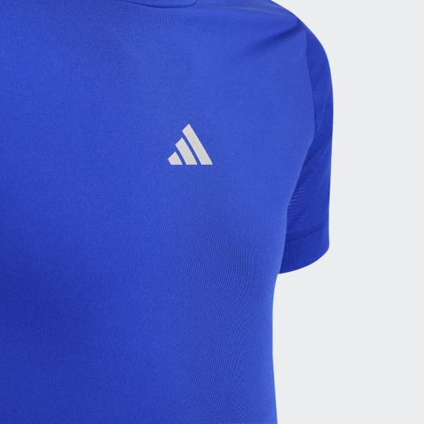 Adidas Aeroready 3 Bandes T-shirt Bleu