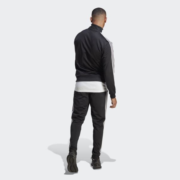 Survetement Basique En Tricot 3 Bandes Noir Adidas