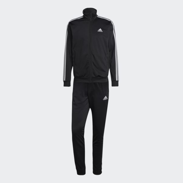 Survetement Basique En Tricot 3 Bandes Noir Adidas
