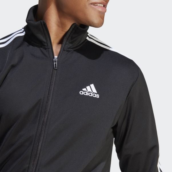 Survetement Basique En Tricot 3 Bandes Noir Adidas