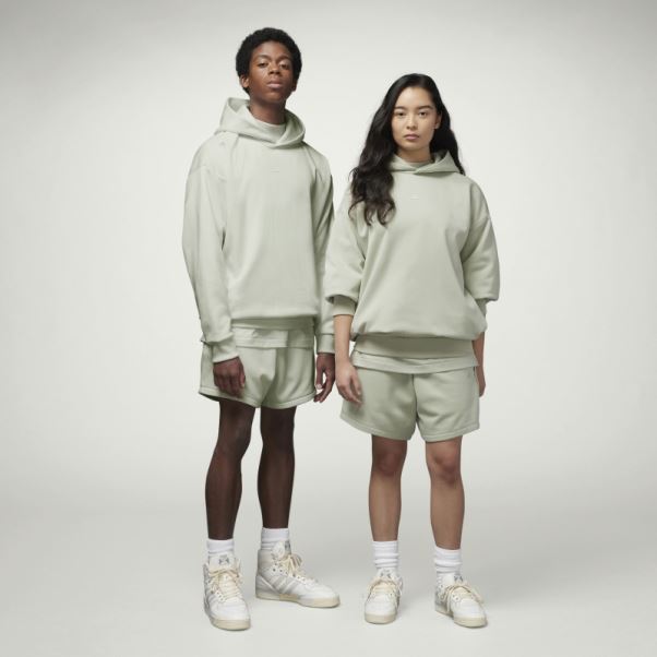 Sweat à Capuche Adidas Basketball Vert Mode