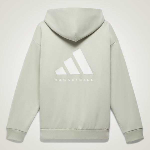 Sweat à Capuche Adidas Basket Vert