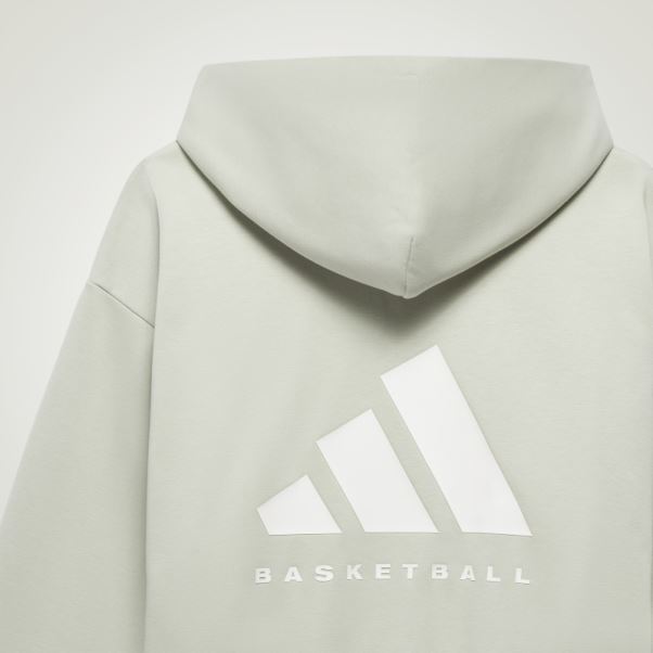 Sweat à Capuche Adidas Basket Vert