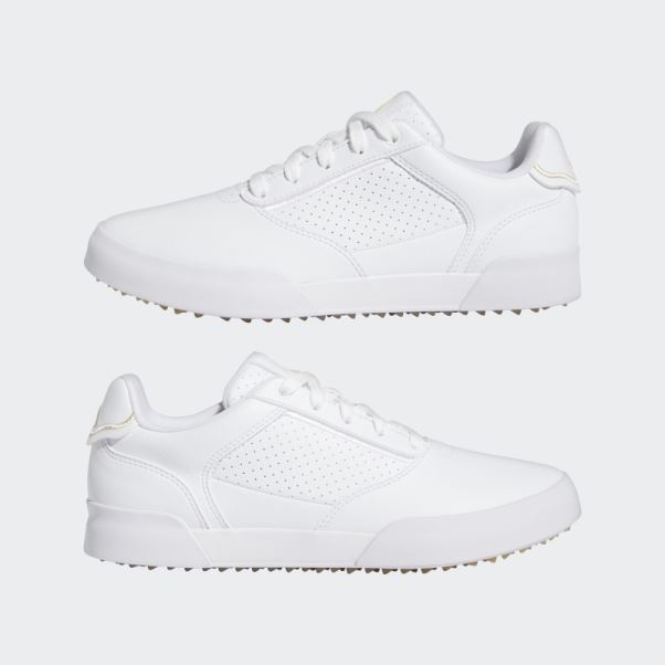Chaussures De Golf Sans Crampons Adidas Retrocross Blanches