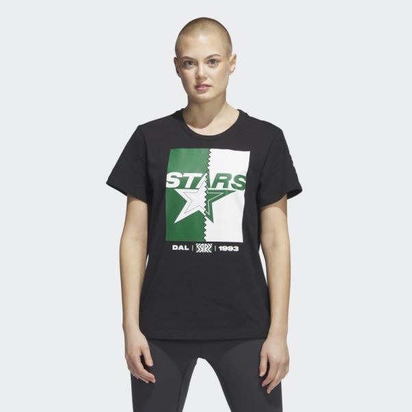 Tee Shirt Star Meneur De Jeu Noir Adidas