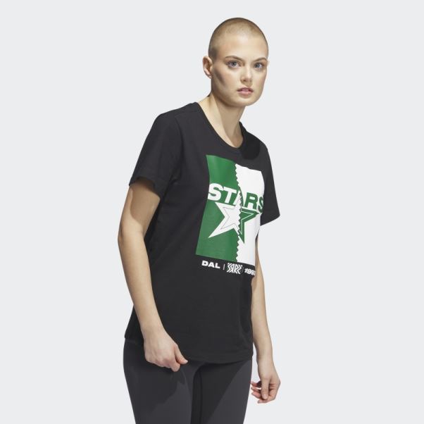 Tee Shirt Star Meneur De Jeu Noir Adidas