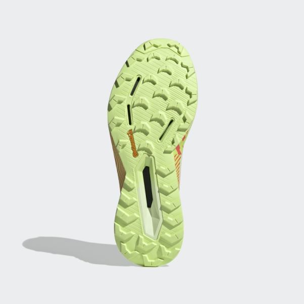 Chaussures De Course Sur Sentier Terrex Agravic Ultra Citron Vert Adidas