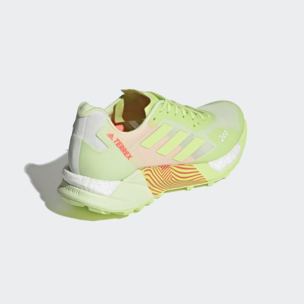 Chaussures De Course Sur Sentier Terrex Agravic Ultra Citron Vert Adidas