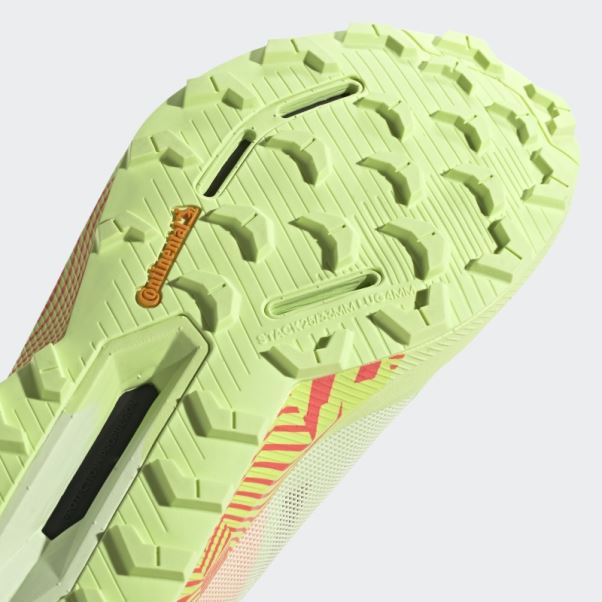 Chaussures De Course Sur Sentier Terrex Agravic Ultra Citron Vert Adidas