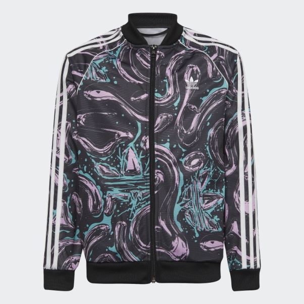 Adidas Allover Print Sst Survêtement Noir
