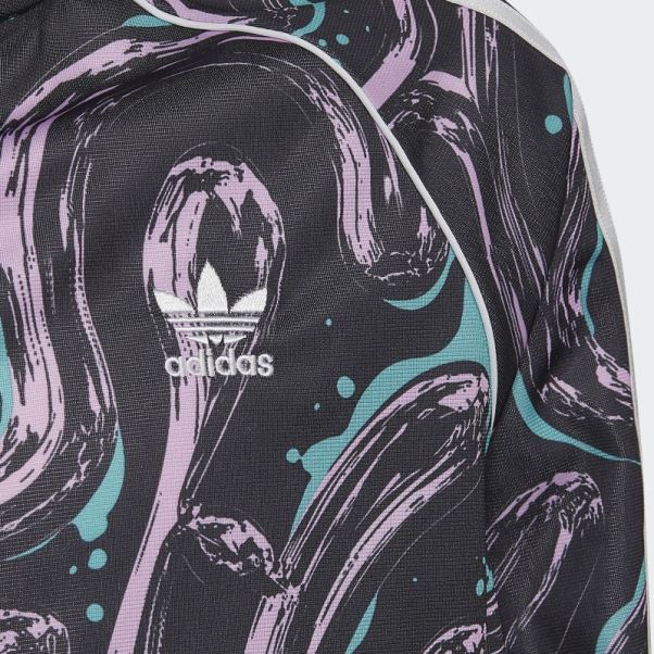 Veste De Survêtement Adidas Allover Print Sst Noire