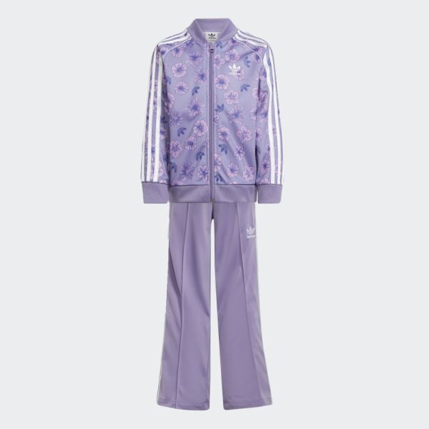 Survêtement Adidas Lilas à Fleurs