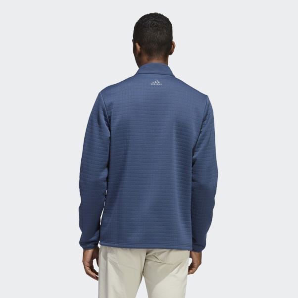 Pull Adidas Dwr 1/4-zip Bleu Marine