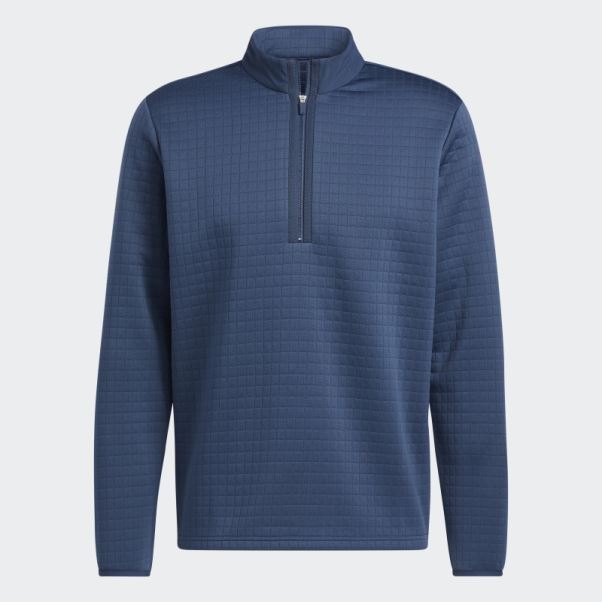 Pull Adidas Dwr 1/4-zip Bleu Marine