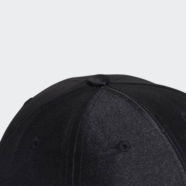 Casquette De Baseball En Satin Noir Adidas Fashion