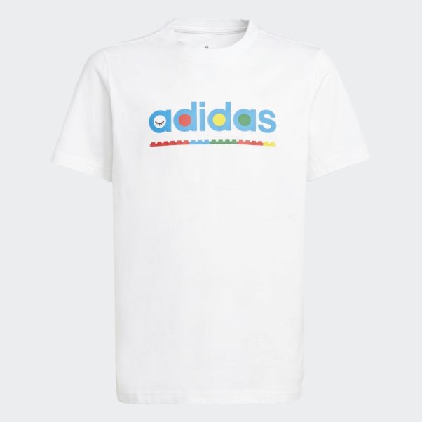 T-shirt Graphique Adidas X Lego Blanc Chaud