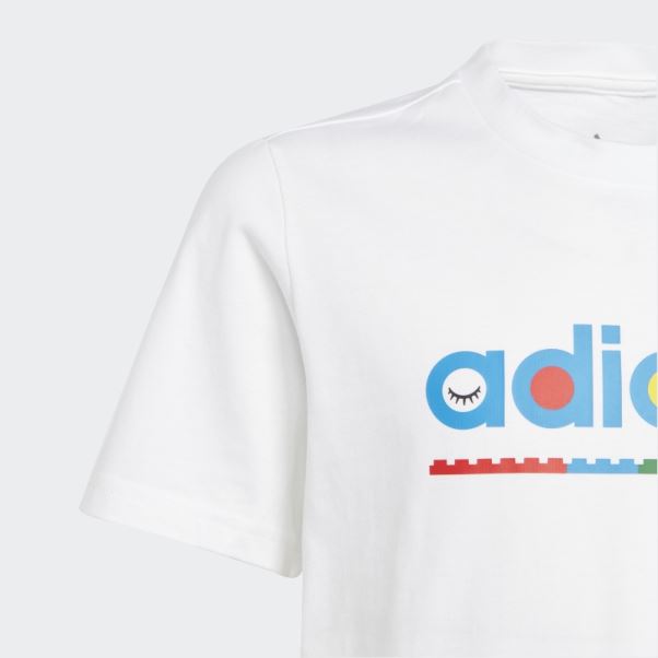T-shirt Graphique Adidas X Lego Blanc Chaud