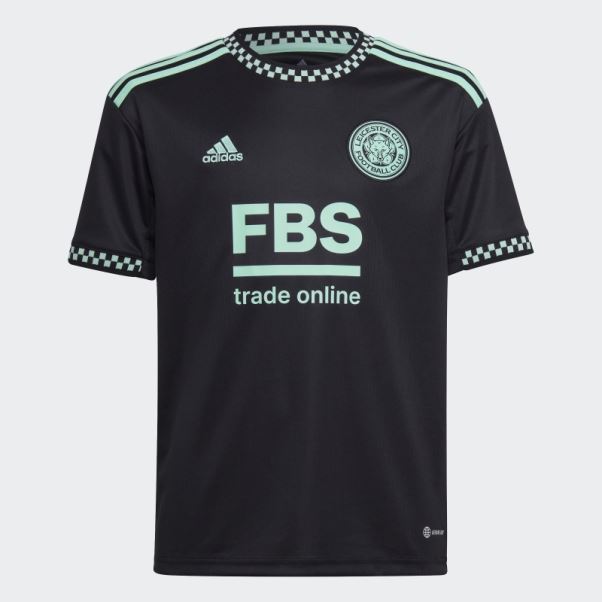 Maillot Extérieur Leicester City Fc 22/23 Noir Adidas