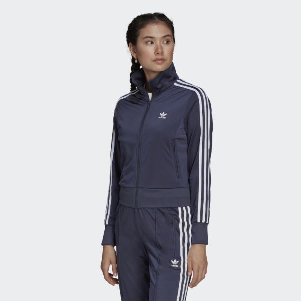 Adidas Bleu Marine Adicolor Classics Firebird Primeblue Veste De Survêtement