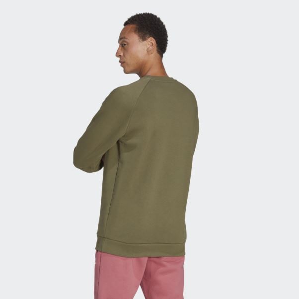 Sweat à Capuche Adidas Trèfle Essentials Olive