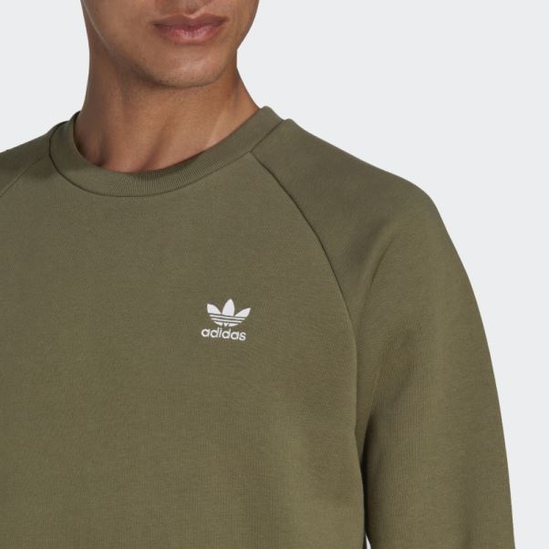 Sweat à Capuche Adidas Trèfle Essentials Olive