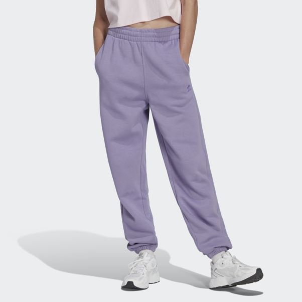 Adidas Pantalon De Jogging Polaire Essentials Lilas
