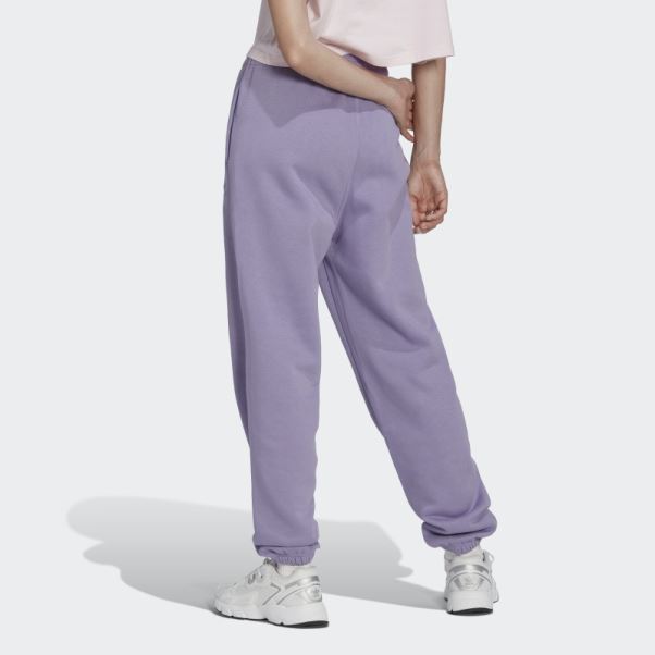 Adidas Pantalon De Jogging Polaire Essentials Lilas