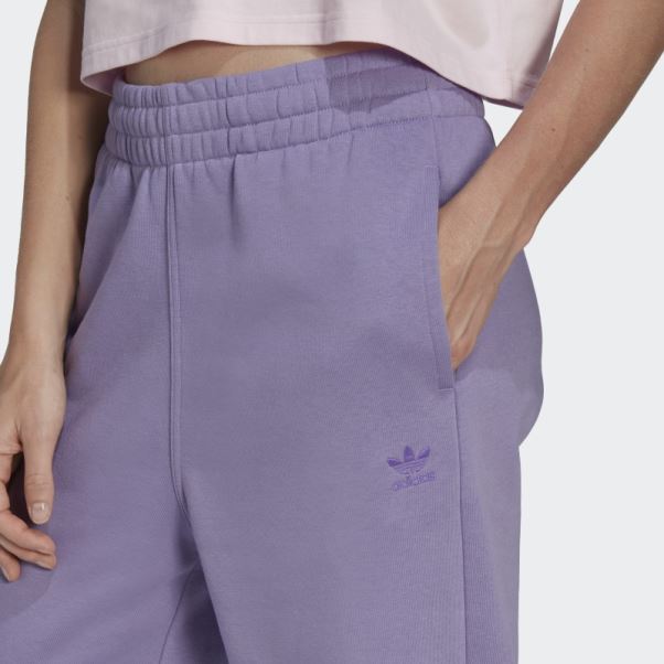 Adidas Pantalon De Jogging Polaire Essentials Lilas