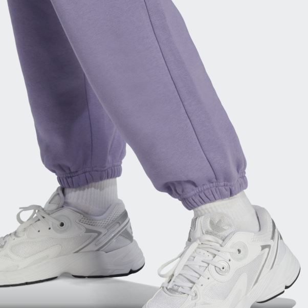 Adidas Pantalon De Jogging Polaire Essentials Lilas