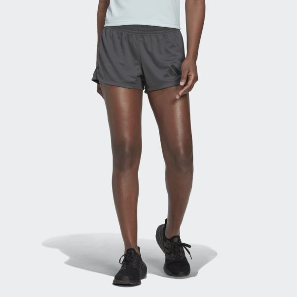 Short Adidas Pacer 3-bar Knit Gris