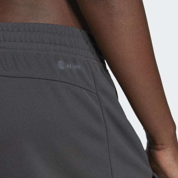 Short Adidas Pacer 3-bar Knit Gris