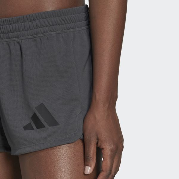 Short Adidas Pacer 3-bar Knit Gris
