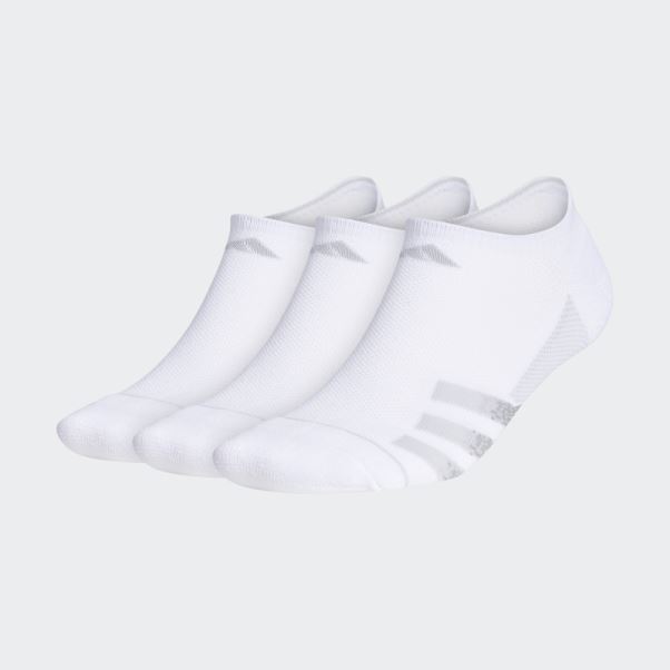 3 Paires De Chaussettes Invisibles élégantes à Rayures Superlite Blanches Adidas