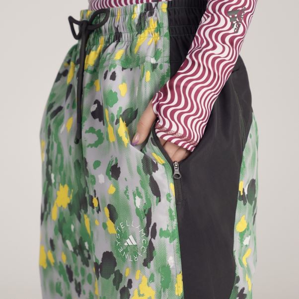 Pantalon De Survêtement Tissé Imprimé Adidas By Stella Mccartney Noir Mode