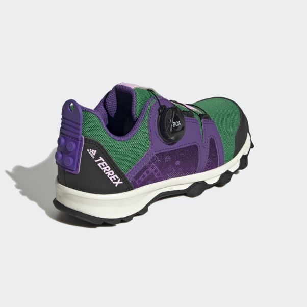 Adidas Terrex Agravic Boa X Lego Chaussures De Course Sur Sentier Mode Vert