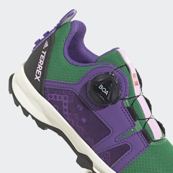 Adidas Terrex Agravic Boa X Lego Chaussures De Course Sur Sentier Mode Vert