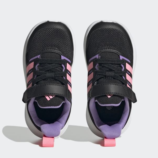 Adidas Fortarun 2.0 Cloudfoam Elastic Lace Top Strap Shoes Violet