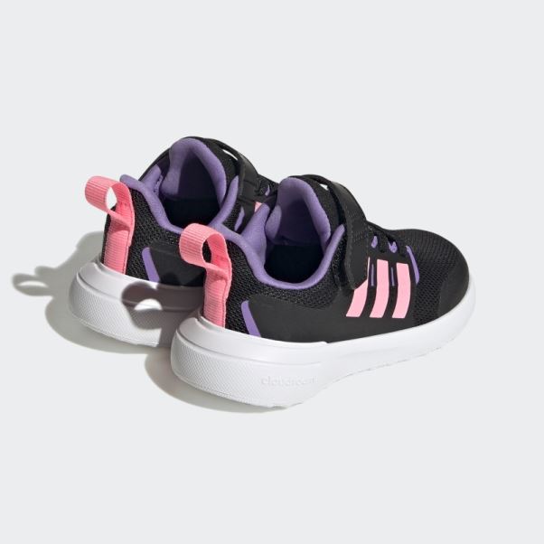 Adidas Fortarun 2.0 Cloudfoam Chaussures à Lacets élastiques Noir