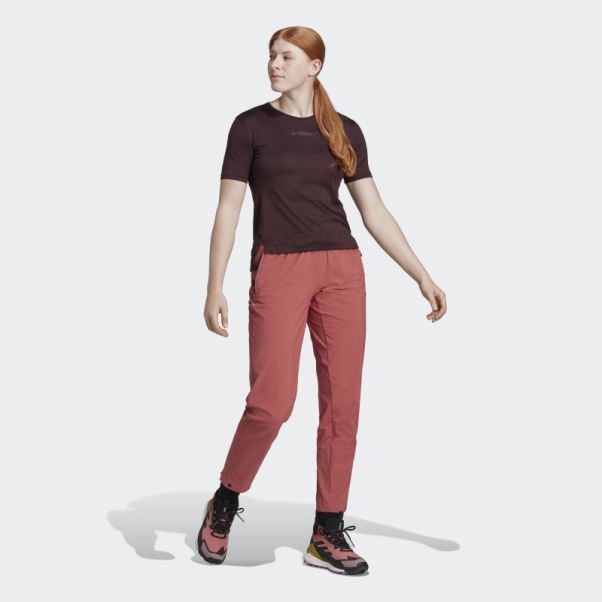 Pantalon De Randonnée Terrex Liteflex Rouge Adidas