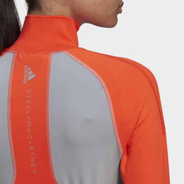 Adidas By Stella Mccartney Couche Intermédiaire D'entraînement Truepurpose Orange Mode