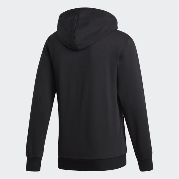 Sweat à Capuche En Polaire 3 Bandes Essentials Noir Adidas