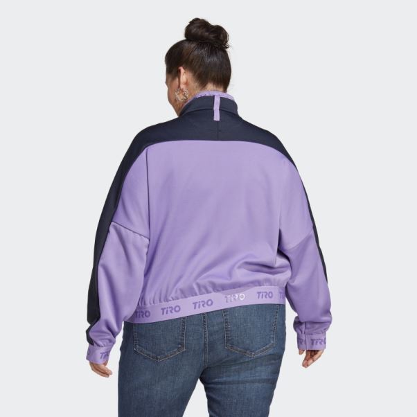 Adidas Violet Tiro Suit-up Track Top Advanced (taille Plus)