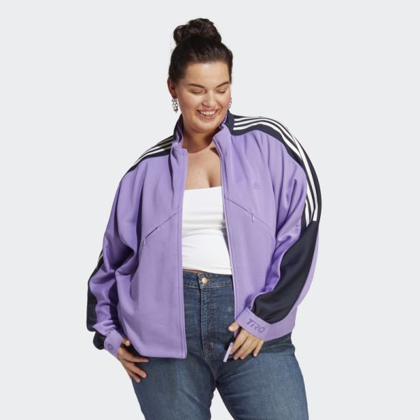 Adidas Violet Tiro Suit-up Track Top Advanced (taille Plus)