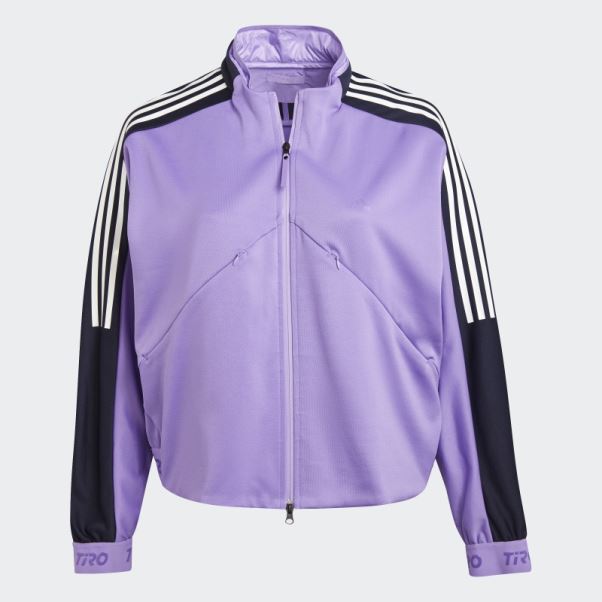 Adidas Violet Tiro Suit-up Track Top Advanced (taille Plus)