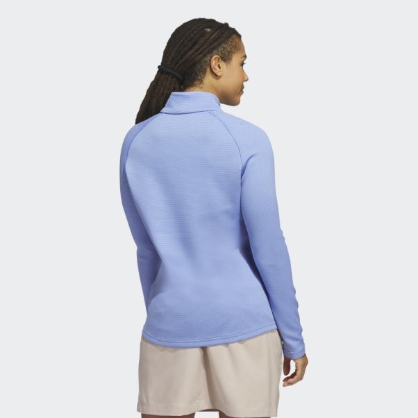 Pull De Golf 1/4 Zip Bleu Adidas