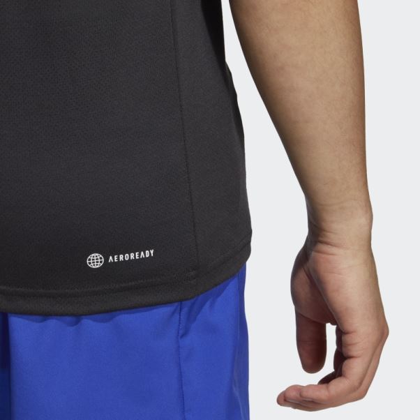 Adidas Train Essentials T-shirt D'entraînement Confort Noir