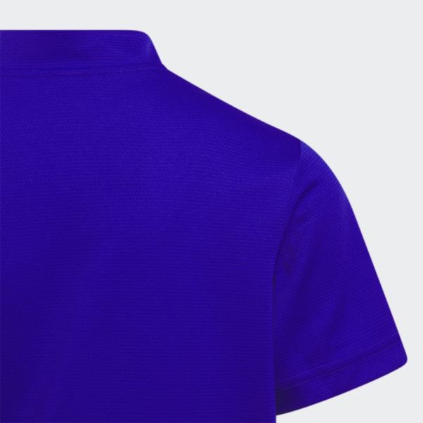 Polo Adidas Bleu Col Sport