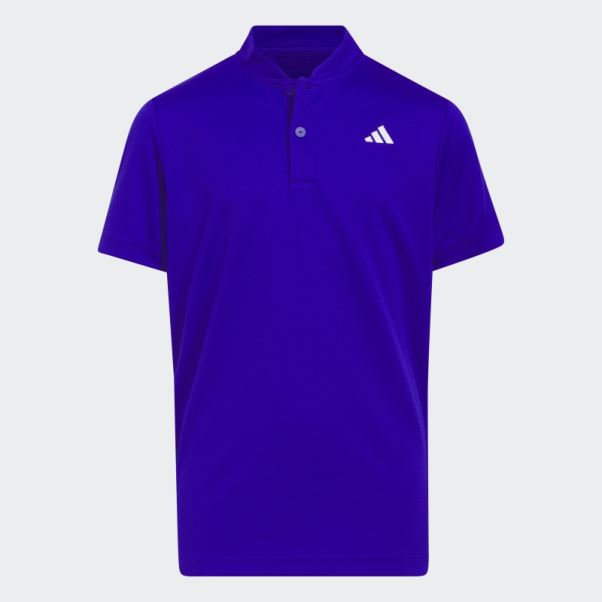 Polo Col Sport Adidas Bleu